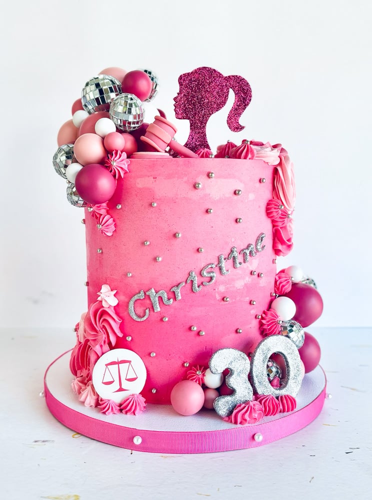 Pink Disco Barbie Cake by Whipped Bakeshop Philadelphia