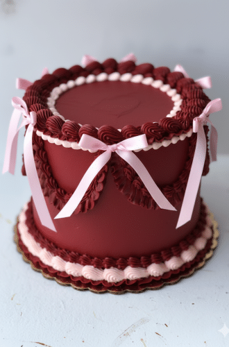 Vintage Bow cake by Whipped Bakeshop in Philadelphia