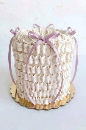 Mini vintage layer cake by Whipped Bakeshop in Philadelphia