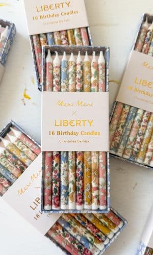 Meri Meri x Liberty Mixed Print Party Candles