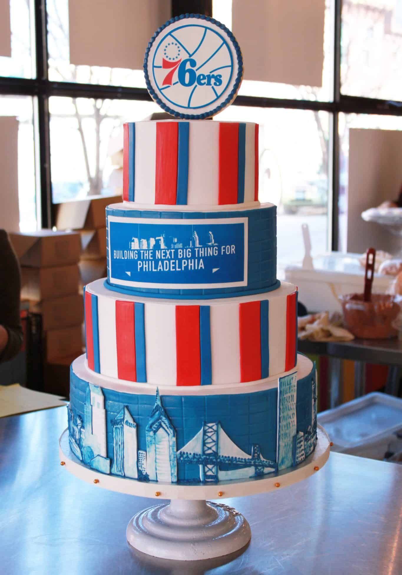 76ers Cake by Whipped Bakeshop Philadelphia
