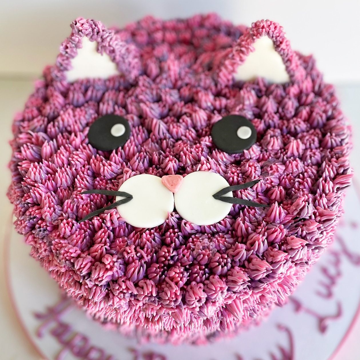 Purple Kawaii Cat Cake by Whipped Bakeshop Philadelphia